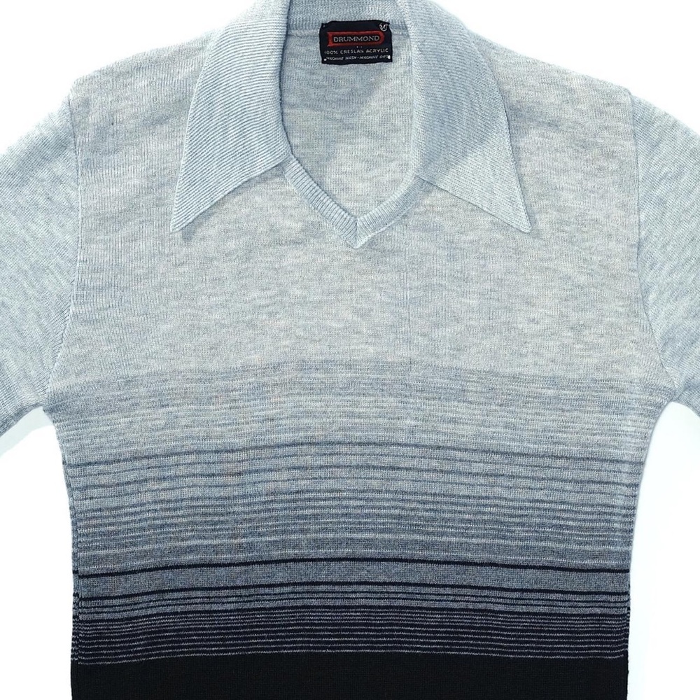 70s Gradient Striped Sweater - Picture 3 of 4
